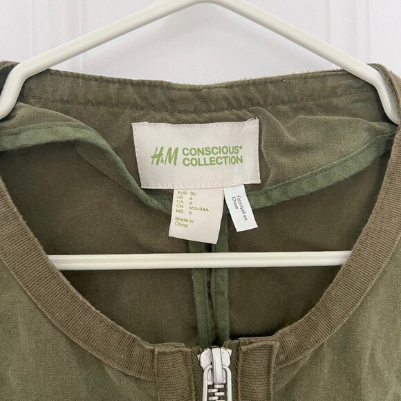 HM Army Green Gemstone Light Jacket - Picture 2 of 3